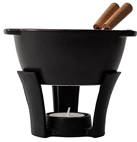 Boska - Set de Fondue Party Mini/para Fondue de queso y salsa, 300 ml/Caquelon de Fondue lavable en lavavajillas