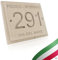 Numero civico esterno personalizzabile inciso con nome della Via in Pietra Leccese misura 20x16cm numeri lettere da esterno targhetta cassetta postale campanello porta ingresso ANCHE COLORATO