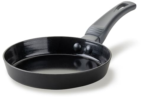 FACKELMANN Padella 14 cm Statement – Mini padella rivestita in ceramica – Alluminio riciclato con rivestimento antiaderente – Per tutti i piani cottura tranne induzione, senza PFAS
