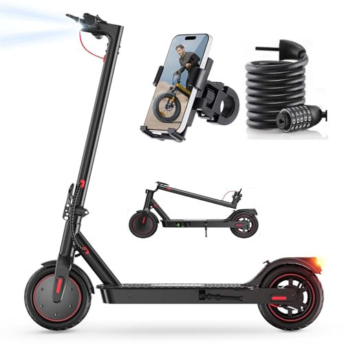 iScooter 8.5 Trottinette Électrique pour Adolescents & Adultes, Moteur 350W, Max Autonomie De 22-30KM, 8,5 Pouces De Pneu, Contrôle Via App, Max 25 KM/H, Batterie 178.2 Ah, Freinage Double