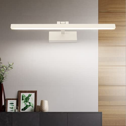 SSNCcNC Weiß,70cm, LED Spiegelleuchte Badleuchte Wasserdichte Badlampe Schminklicht Schrankleuchte Badezimmer Spiegellampe 6000K Weißes Licht Aufbauleuchte kein Flackern Wandleuchte