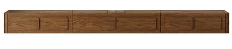 Meuble TV Mural En Bois Massif Meuble TV Suspendu Avec 2 Tiroirs Support TV Flottant Étagère Audio/vidéo, Armoire, Avec Plateau Large, Adapté Au Salon Familial.(Walnut,120x24x18CM/47.2x9.4x7.1IN)