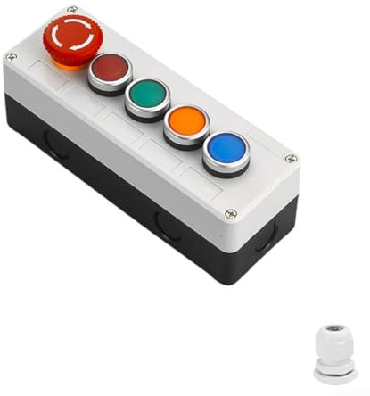 Industrial Push Button Switch Control Box,IP65 Waterproof Dustproof Control Box For Electrical Control Panel 22Mm(2)