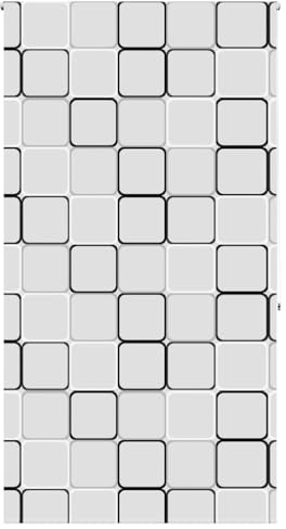 vidaXL Duschrollo 130x240 cm Stoffbreite 126 cm