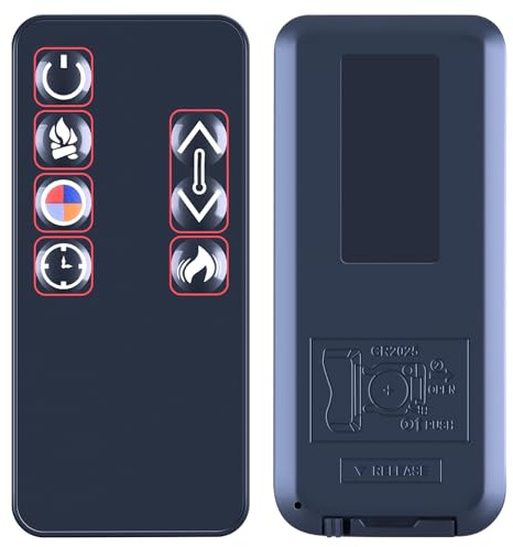 TCNOUMT Replacement Remote Control Compatible with Real Fire Electric Fireplace 13057E13057E-VGY 8020E 8020E-W 8020E-CO