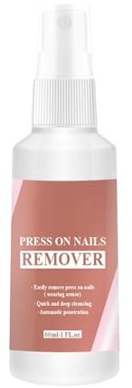 Nagelkleber Entferner, Schnellwirkender Press-On Nail Remover Mit Werkzeug Für Künstliche Nägel & Klebebänder Schonend & Einfach In 5 Minuten. (1PCS)