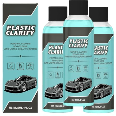 Detergente per plastica auto, detergente per interni ed esterni auto, formula a lunga durata, cera spray senza acqua