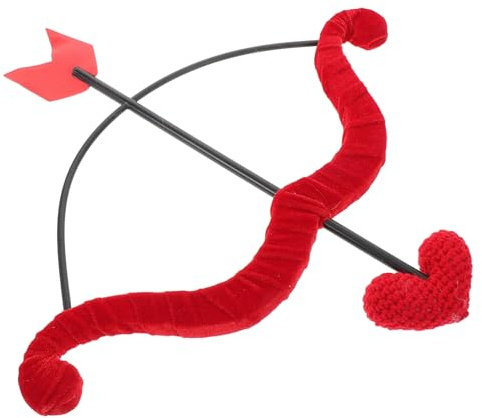 AZIDWERYQ Conjunto de Arco y Flecha de Cupido, Accesorios de Disfraz de Cupido para Halloween, Suministros de Cosplay para Mujer, Arco y Flecha para Adultos de Halloween