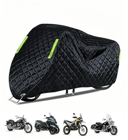 Résistante au Froid & Thermique Couverture de Moto pour Honda CBR 500R Étanche à l'eau, à la Neige & au Soleil, Tissu Oxford et Coton, Housses de Moto pour Moto et Scooter