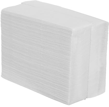 BAZEITFLOW Toallas Resistente Alta Absorción de 400 Unidades de Papel Higiénico Gruesas Papel de Pulpa de Madera para Restaurante y Café