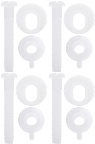 Alipis Viti di Fissaggio per Wc 4 Pezzi Rondelle 28 MM Bulloni di Montaggio per Sedile Water in Plastica Ricambio Stabile e per Copriwater Standard Accessorio Bagno Facile da