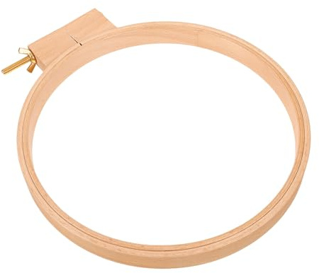 Healifty Wiederverwendbarer Stickrahmen 24cm Durchmesser Farbecht und Stabil zum Fixieren von Stoff für Kreuzstich und Bastelarbeiten im Schlafzimmer