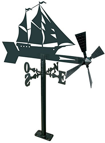 Arthifor - Veleta de Viento para Jardín con Silueta de Velero