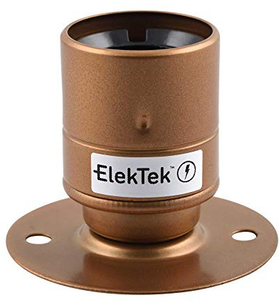 E27 Latten-Lampenfassungen, Pulverbeschichtetes Antikes Kupfer