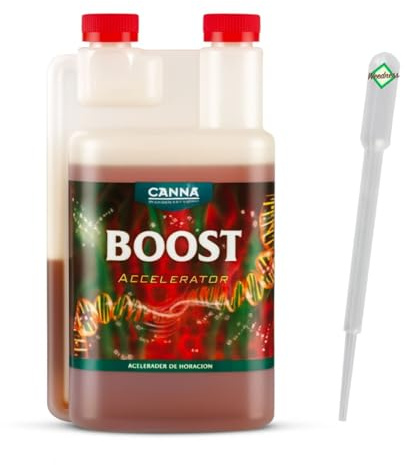 Weedness Canna Boost 1 Liter Blütestimulator – Bio Dünger NPK Grow Blüte Booster Tomaten Gurken Flüssigdünger Organischer