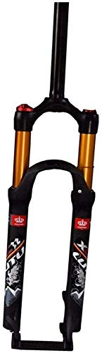 GMRZ Mountainbike Gabel Aluminiumlegierung 26 Zoll MTB Fahrwerksgabel Luftdruckdämpfung Schulterkontrolle Dämpfung Einstellen Scheibenbremse Radfahren Federgabel Federweg 120mm,B