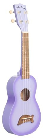 Kala Brand Music Co. Makala Dolphin, 4-String Ukulele, Purple Burst, Soprano (MK-SD/PLBURST)