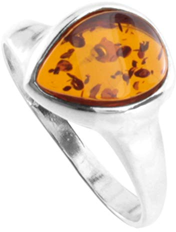 Ring - Enela - Silber 925/000 - Bernstein