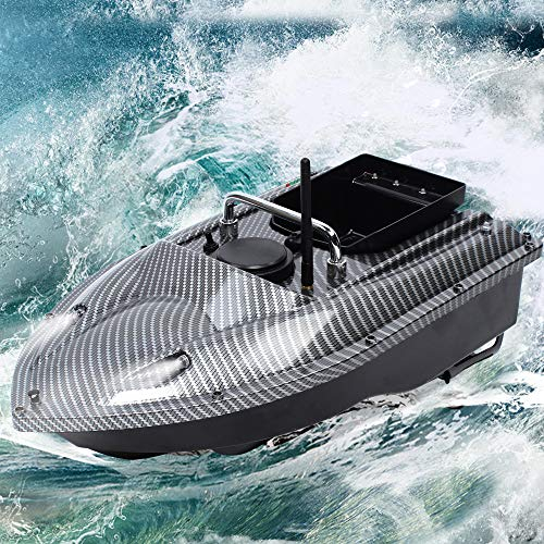 500M RC Fischerei Köder Boot, Ferngesteuertes Boot zum Angeln, Köderboot Fischfinder Nachtangeln mit Fernbedienung Fernfisch Sucher Schiffs für Pools und Seen
