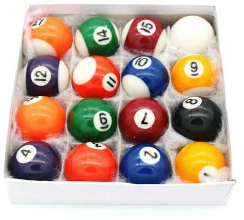 Pegasi Billardkugeln Set A-Klasse - Mehrfarbig - Regulierung Billardbälle | Indoor, 16 Stück, 50,8mm-Billardkugel, Komplettset, Set Billard Tischkugeln, Poolkugeln, Snookerkugeln, Polierte Billardballs