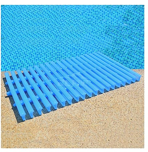 XPLKQXE Grille De Drainage en Plastique ABS pour Piscine, Capuchons De Drainage pour Terrasse, Caillebotis D'écoulement De Douche, Couverture De Gouttière DIY (Couleur : Blue, Taille : 30cm)