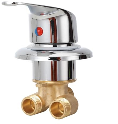 Cozyel Cabine de douche Mélangeur en laiton Robinet Baignoire Mitigeur de baignoire Robinets de douche Split Baignoire en deux parties Robinet d'eau chaude et froide ou inverseur de voie Mitigeur