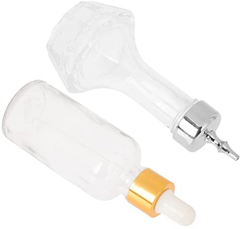 IMIKEYA 2st Flasche Bitter Bitterflasche Zum Zubereiten Von Cocktails Donatello Bitterflasche Tropfflasche Glas Bitterspender Dekorative Bitterflaschen Rostfreier Stahl Kork Glasinstrument