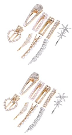 FRCOLOR 18stücke Perlen-haarclips Für Frauen Und Mädchen Modische Haarschmuck Accessoires Für Haartypen Zufälliger Stil Für Täglichen Gebrauch Und Besondere Anlässe
