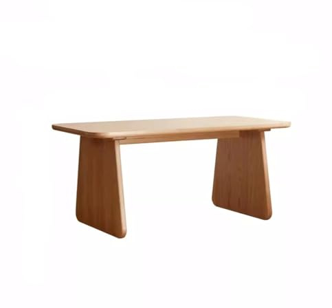 Esstisch Esstisch aus Massivholz, einfacher großer Esstisch, Heimrestaurant, Esstisch aus verdicktem Holz, Konferenztisch, Küchentisch