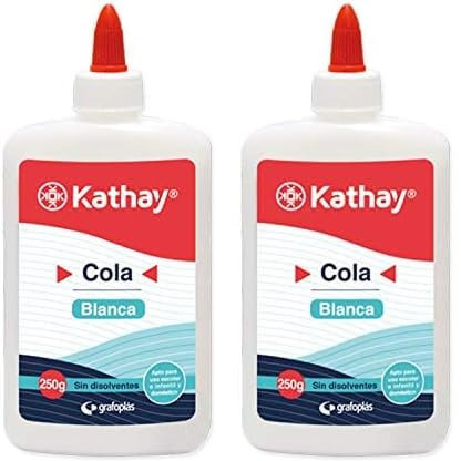 Kathay Cola Blanca, Secado Transparente, 250 Gramos (Paquete de 2)