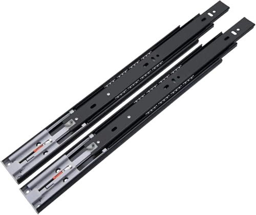 Kanduo Auszüge für Schubladen 1 Paar Schubladenschienen aus Metall mit Kugellagern, Vollauszug for schwere Lasten, 22 Zoll - 55 cm Hardware-Zubehör