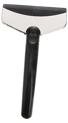 YARNOW Pala Rascadora para Quitar Nieve y Hielo de Vehículos Negro | Abs y Acero Inoxidable, Mango Contorneado Anticongelante, Uso Exterior para Limpieza Invernal