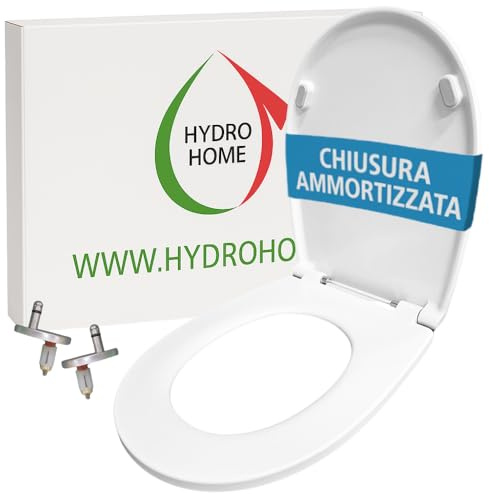 Copriwater Egg Pozzi Ginori termoindurente avvolgente bianco compatibile CHIUSURA AMMORTIZZATA e SGANCIO RAPIDO by HYDRO HOME