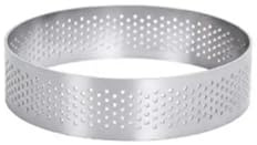ZYAYNG Anneau à GâTeau Moule à Tarte en Acier Inoxydable, Anneau de tartelette, gâteau, Mousse, Biscuits, pâtisserie, Cercle de Coupe, Anneau de Tarte perforé pour PâTisseries GâTeaux(7cm Round)