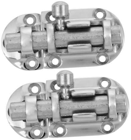 DIYEAH 2pcs Ship Stainless Latch Sliding Lock Barrel Bolt for Window Latch Security