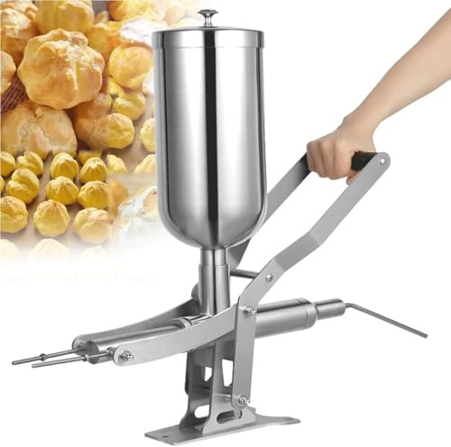 Macchina di rifornimento manuale commerciale con ugelli antigoccia per panifici, distributore efficiente di marmellata e crema