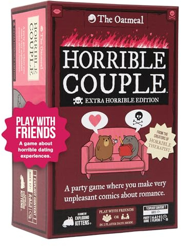 Horrible Couple – Extra Horrible Edition – Party Game For 2-8 Players, From The Creators of Horrible Therapist | A Fun Game Night with Friends, Funny Card Game for Adults On Date Night, Anniversary