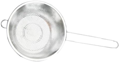 Toyvian Cesta De Drenaje Para Frutas y Verduras Acero Inoxidable 25.5 Cm Resistente y Portátil Cesta Coladora Mango Único Uso Cocina y Lavado Diario