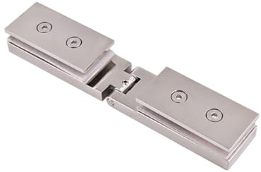 Charnière de porte de douche, charnière pivotante en acier inoxydable 304 pour portes de douche de 6 à 12 mm (angle d'ouverture maximal de 90 degrés, traction unidirectionnelle vers l'extérieur)