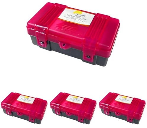 PLANO Patronenbox für Faustfeuerwaffen, für 50 Patronen im Kaliber .41 Mag, .44 Mag oder .45 Long Colt (Packung mit 4)