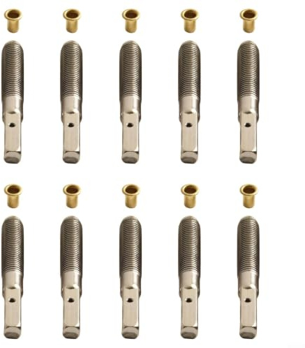 Juego de herramientas de afinación de arpa, 10 piezas, llaves de afinación de metal y clavos de cuerda, para reparación, mantenimiento, accesorios de Lyra, plata, 4,1 cm