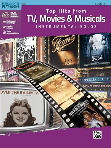 Top Hits from TV, Movies & Musicals Instrumental Solos - Cello, Book & Online Audio/Software/PDF (Top Hits Instrumental Solos)