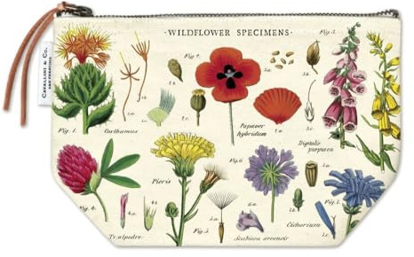 Cavallini Papers & Co. Wildflowers Vintage pouch, multi