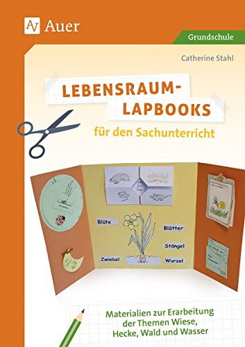 Lebensraum-Lapbooks für den Sachunterricht: Materialien zur Erarbeitung der Themen Wiese, Hecke, Wald und Wasser (2. bis 4. Klasse) (Lapbooks gestalten Grundschule)