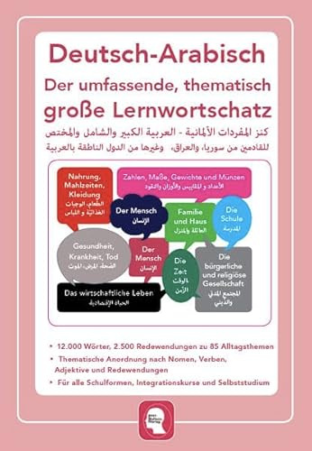 Interkultura Umfassender thematischer Großlernwortschatz - Deutsch-Arabisch: 12.000 Wörter, 2.500 Redewendungen zu 85 Alltagsthemen für Deutsch als ... Großlernwortschatz: Acht Sprachen)