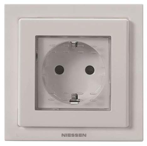 Niessen zenit - Base schuko empotrar ip55 blanco