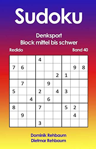 Redido Sudoku Block mittel bis schwer | Denksport | Band 40