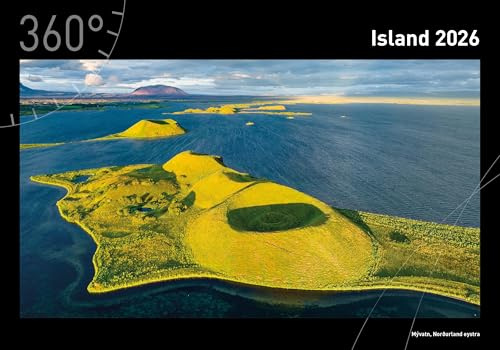 Island Premiumkalender 2026 (360° Premiumkalender 2026: Format 50 x 35 cm)