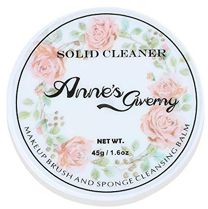 Anne's Giverny Makeup Brush Solid Cleaner Soap Sponge Blender Cleanser Blending Cleaning Balm Cleaner for Make up Brushes