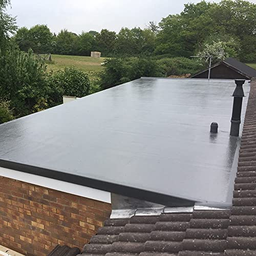 Resincoat Liquid Rubber Roof Coating, Waterproof Sealant for Roofing, DIY Friendly Repair, Quick Drying Leak Seal Technology, Long-term Performance, One-Coat Outdoor Roof Paint, Black, 5 Litres